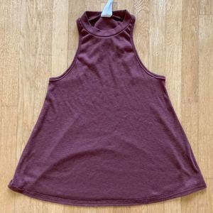 Free people | Tank | mock high neck | small brown | reddish